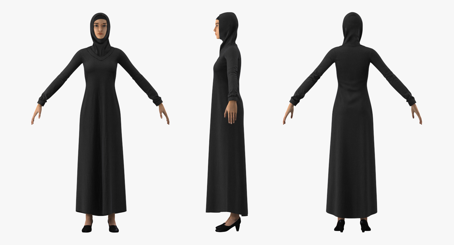 3D Arab Young Women