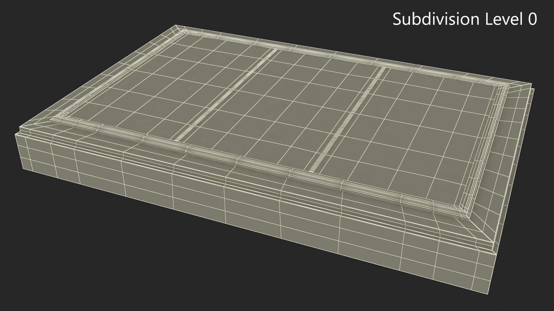 3D Triple Glass Skylight Window model