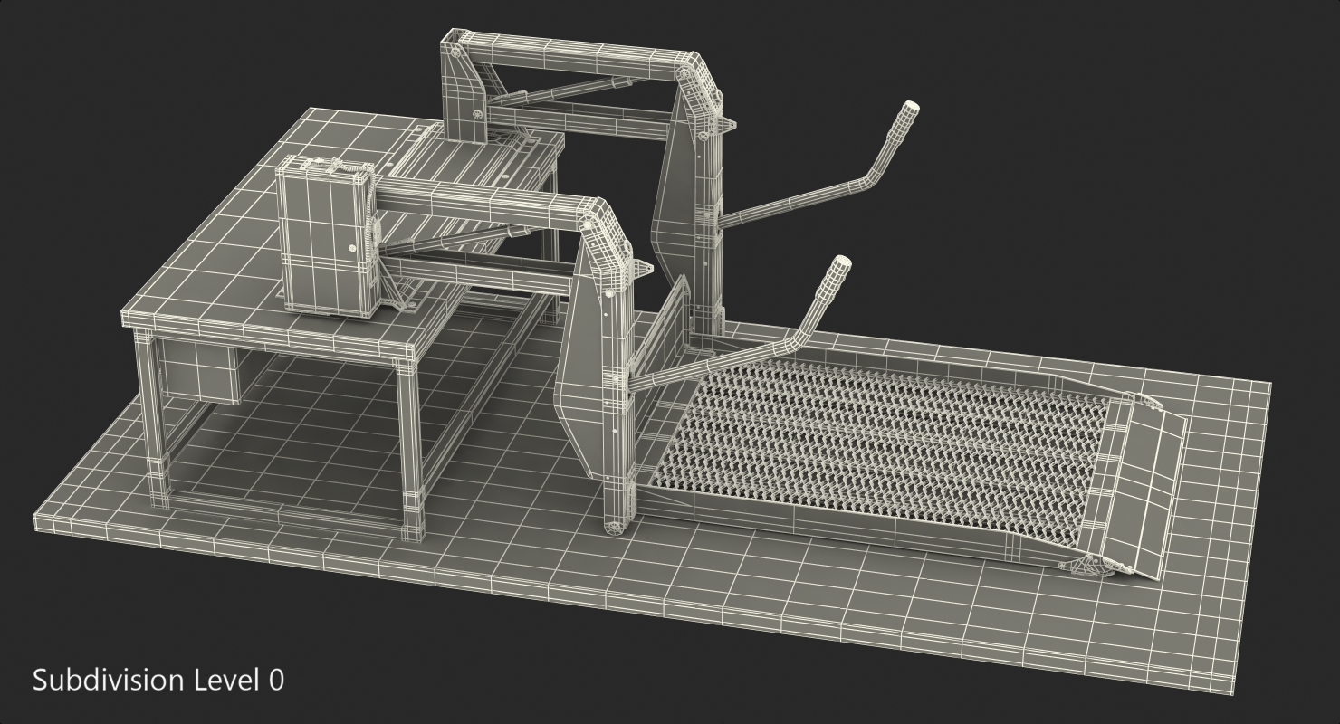 3D Commercial Wheelchair Lift