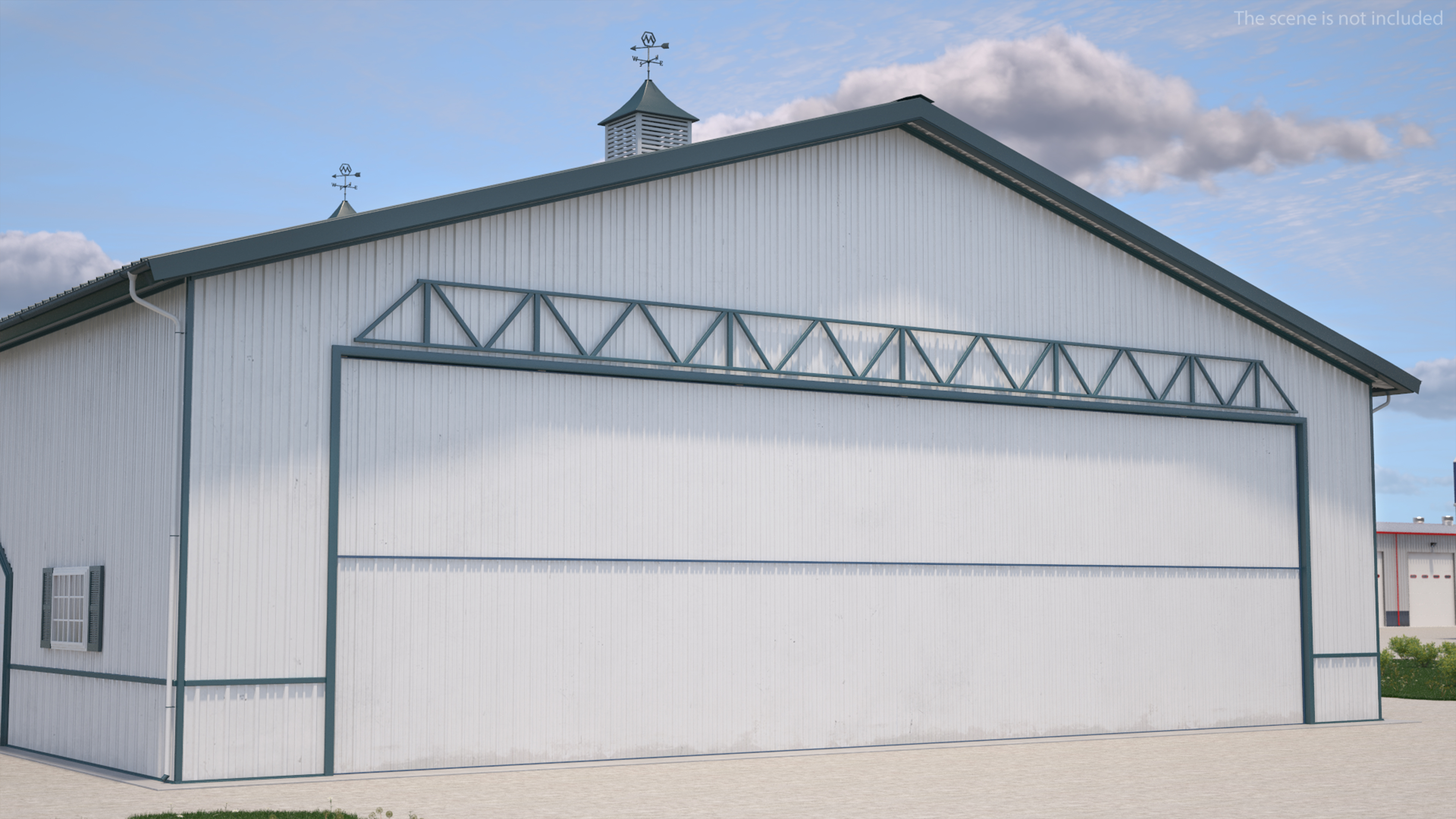 3D Aircraft Storage Hangar model