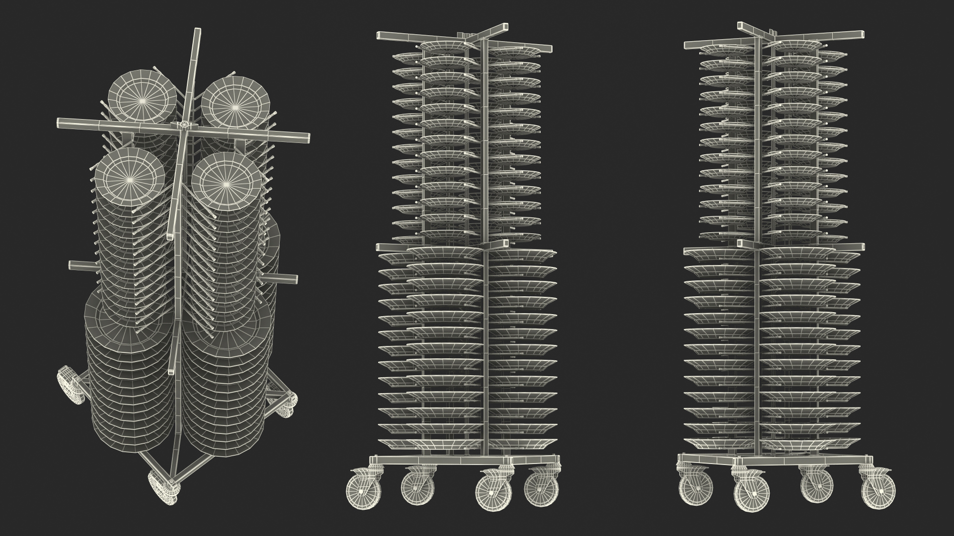 3D Stainless Steel Professional Plate Rack with Plates