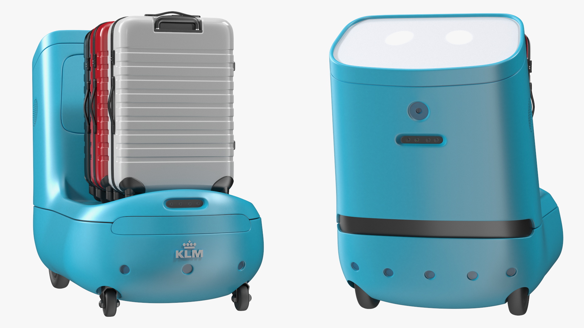 Luggage Bags at KLM Care E Robot 3D