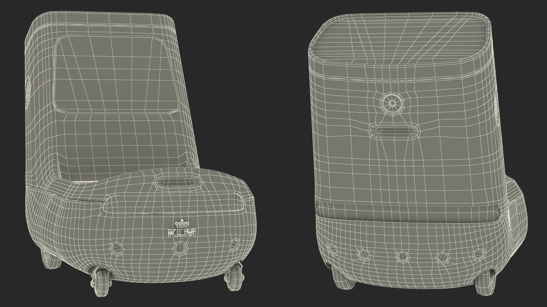 Luggage Bags at KLM Care E Robot 3D