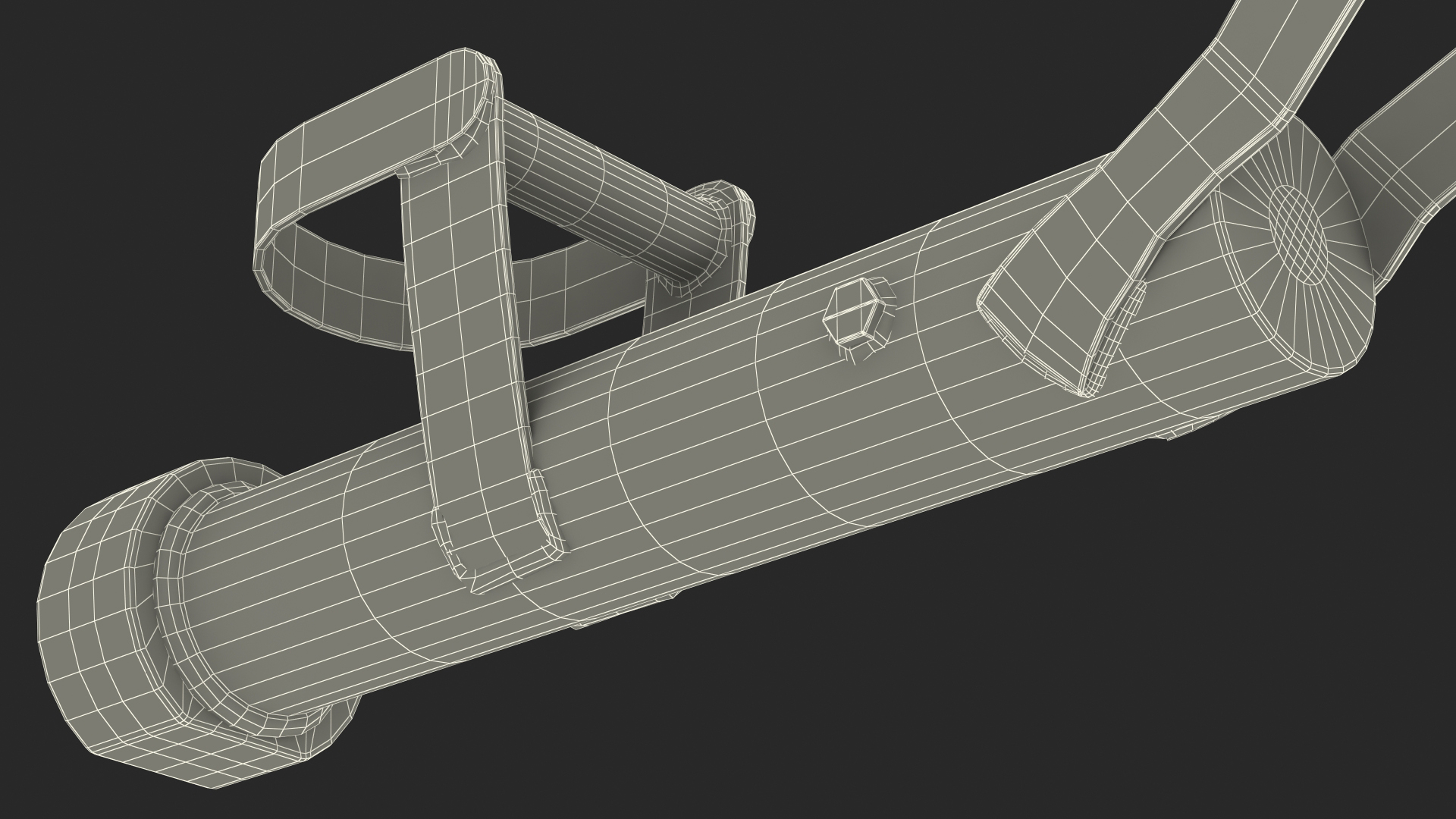 3D Sigma Enforcer Modern Battering Ram Damaged model