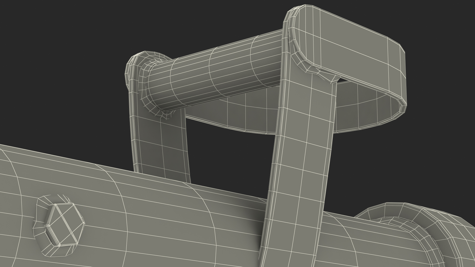 3D Sigma Enforcer Modern Battering Ram Damaged model