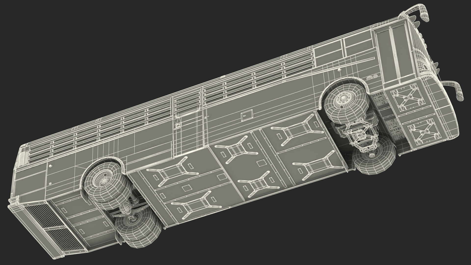 3D model Prison Transport Bus