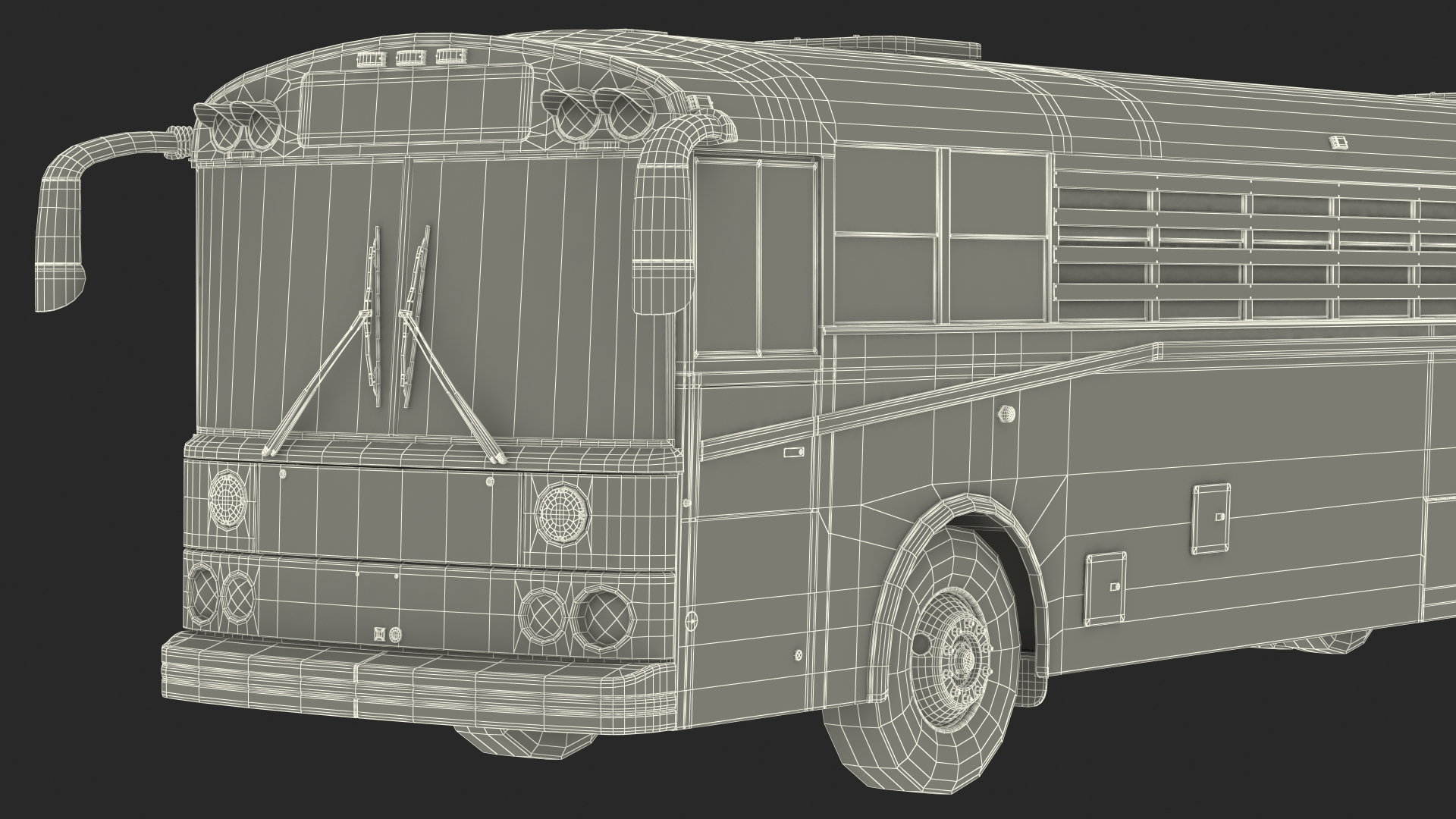 3D model Prison Transport Bus