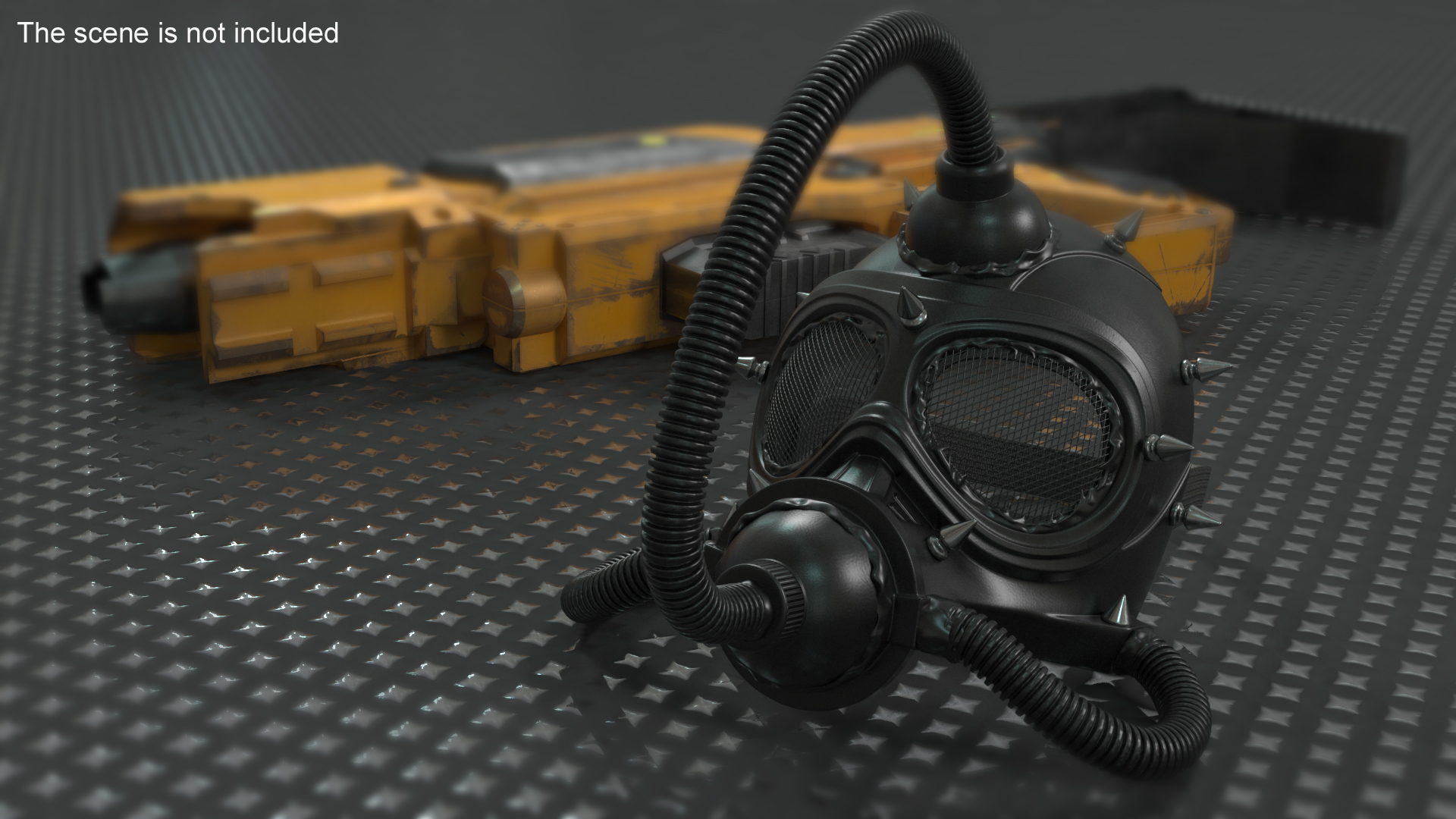 3D Cyberpunk Gas Mask model