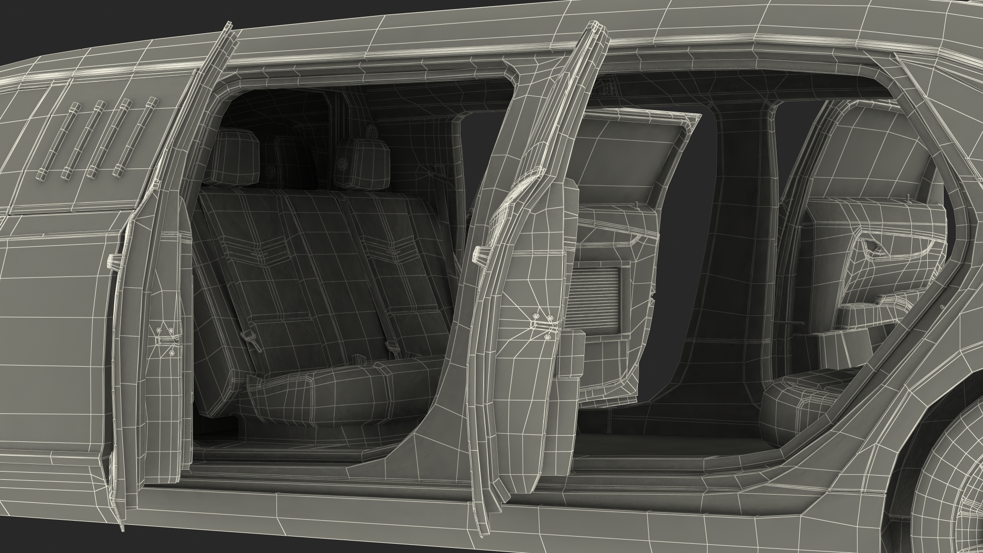 3D model Stretch Limousine Generic