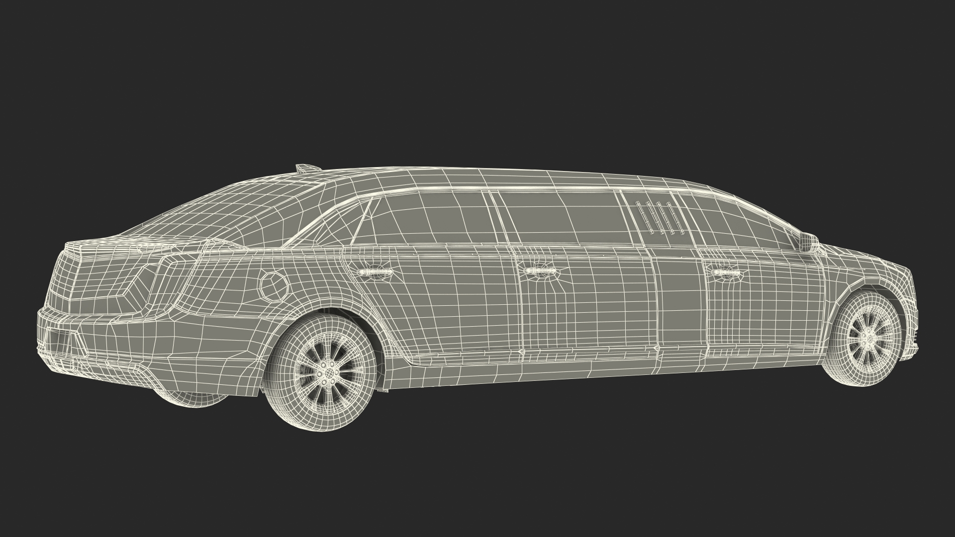 3D model Stretch Limousine Generic