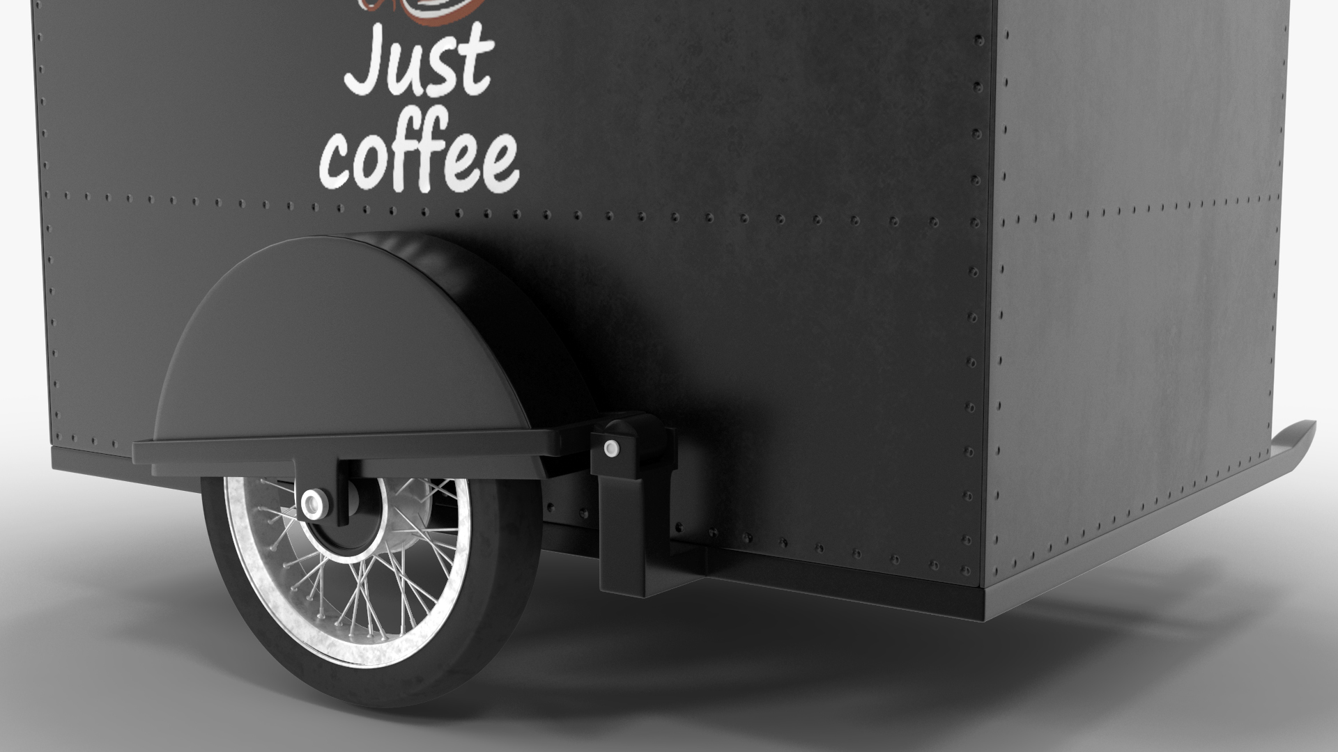 3D Street Coffee Bar Empty model