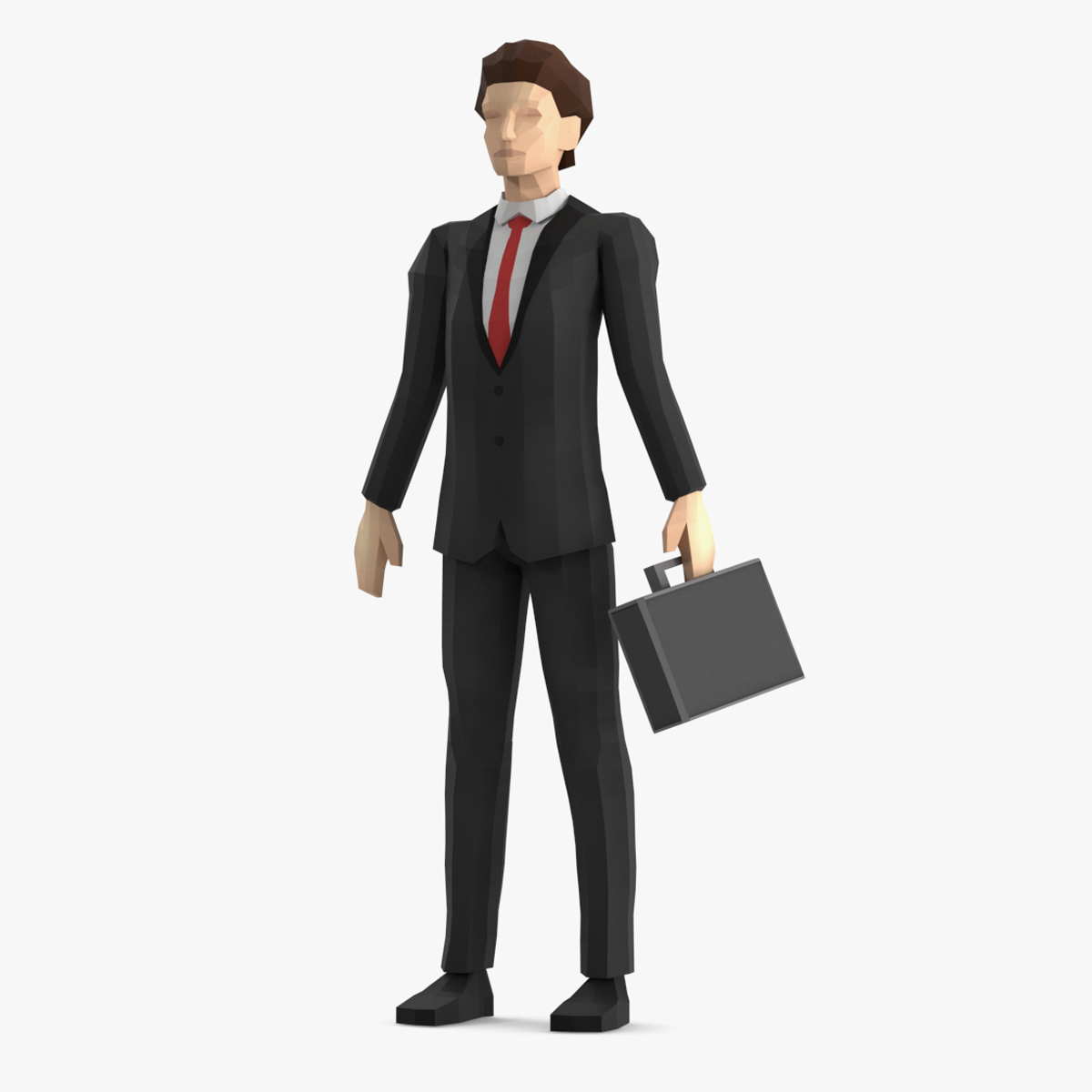 3D Businessman Low Poly Rigged for Cinema 4D