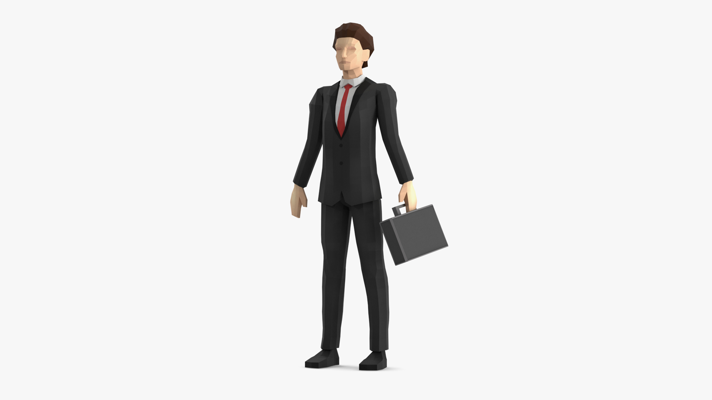 3D Businessman Low Poly Rigged for Cinema 4D