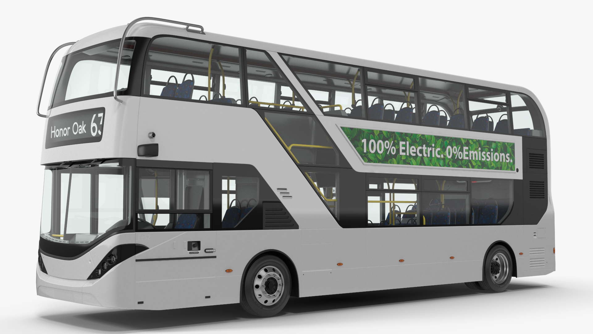 3D model Urban Double Decker White