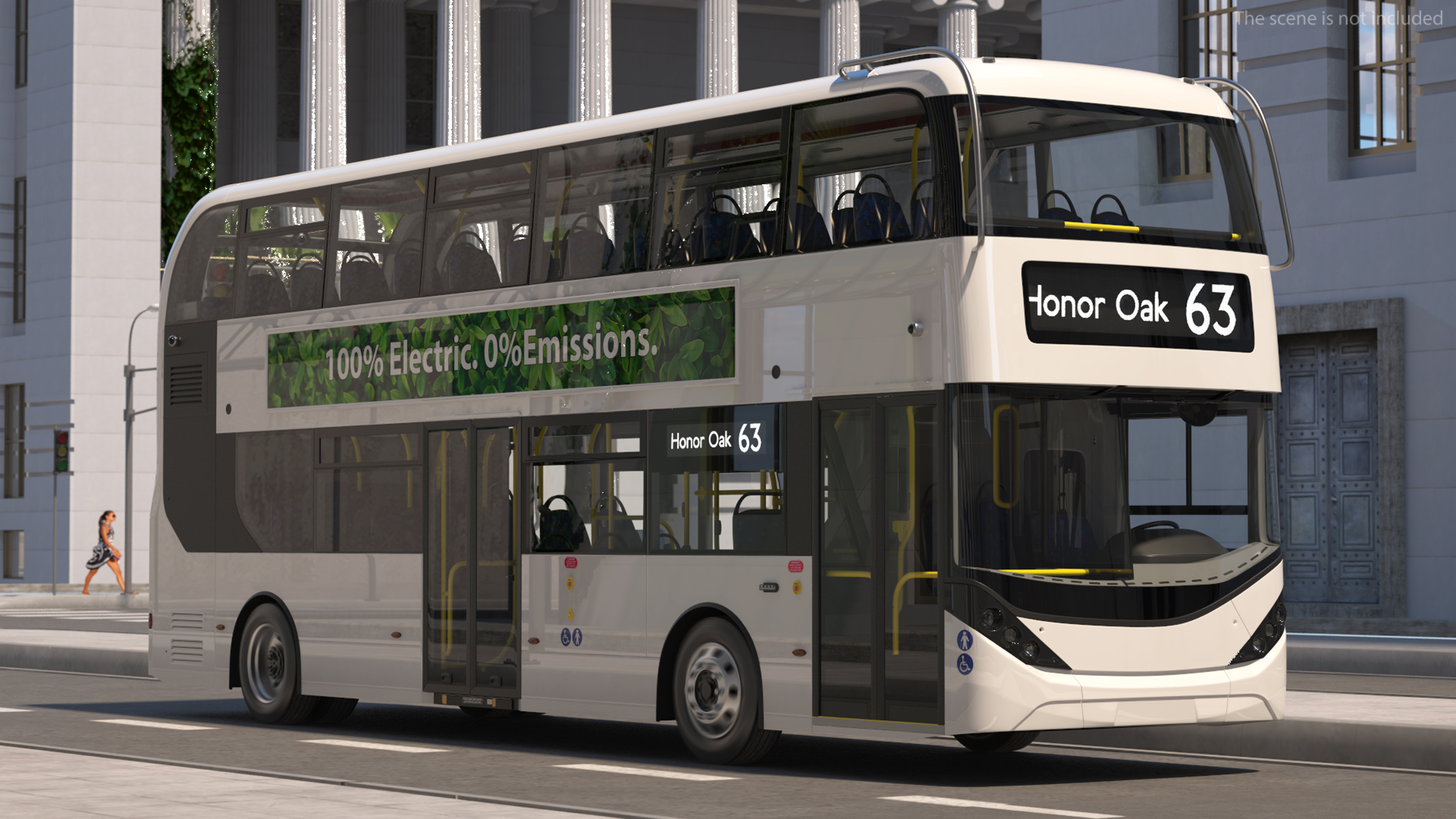 3D model Urban Double Decker White