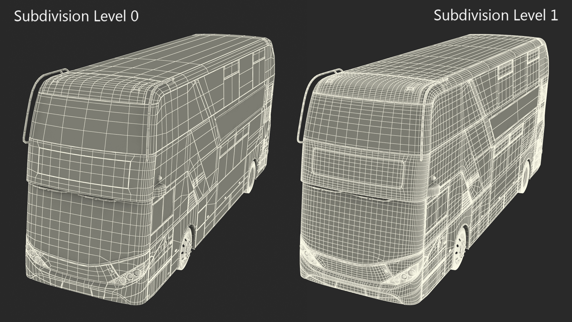 3D model Urban Double Decker White