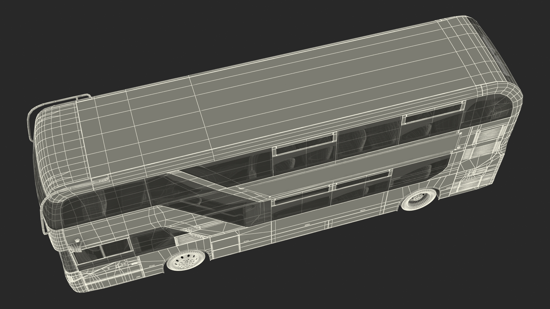 3D model Urban Double Decker White