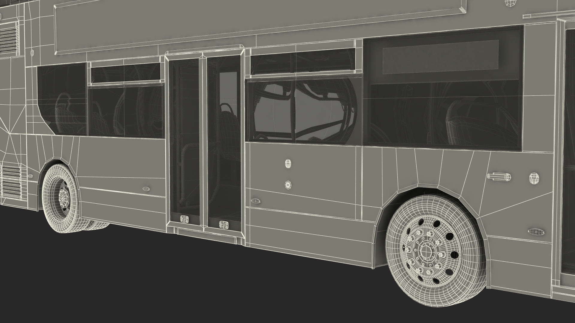 3D model Urban Double Decker White