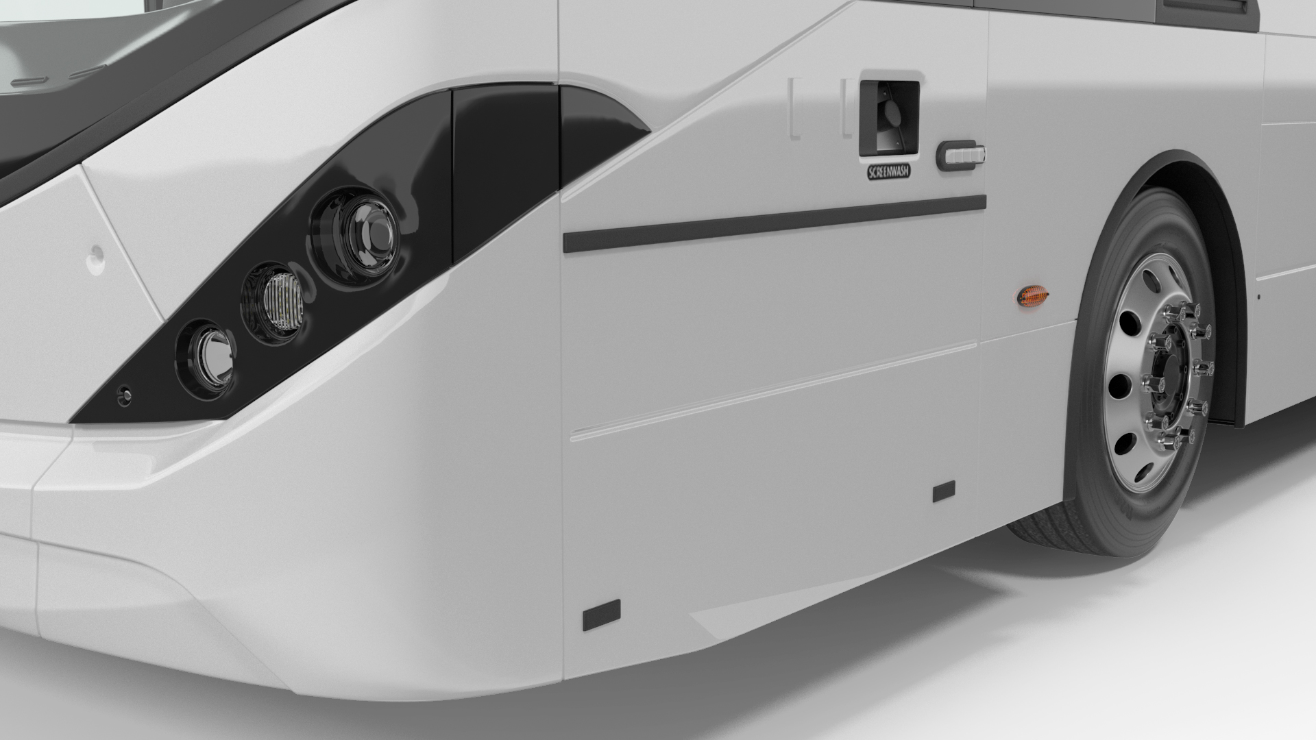 3D model Urban Double Decker White