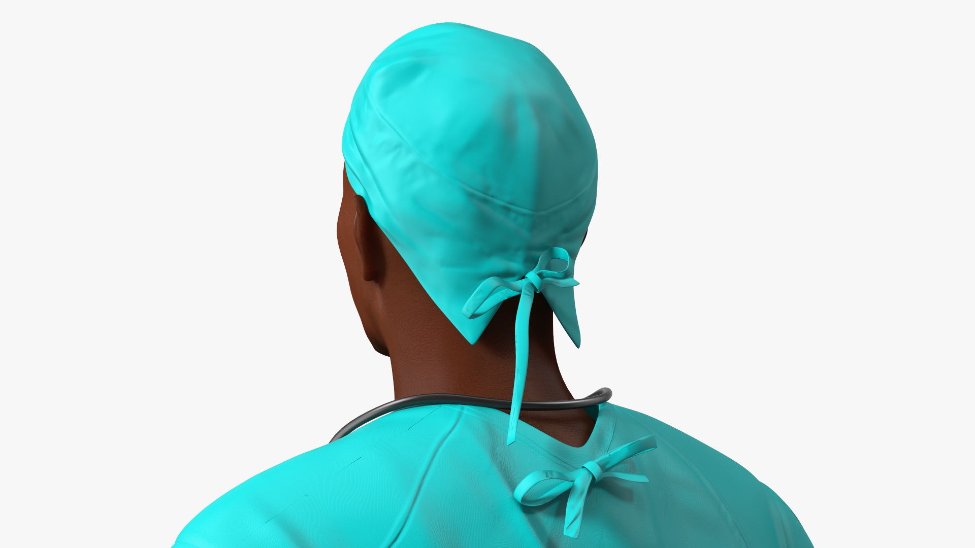 3D model African Black Male Doctor