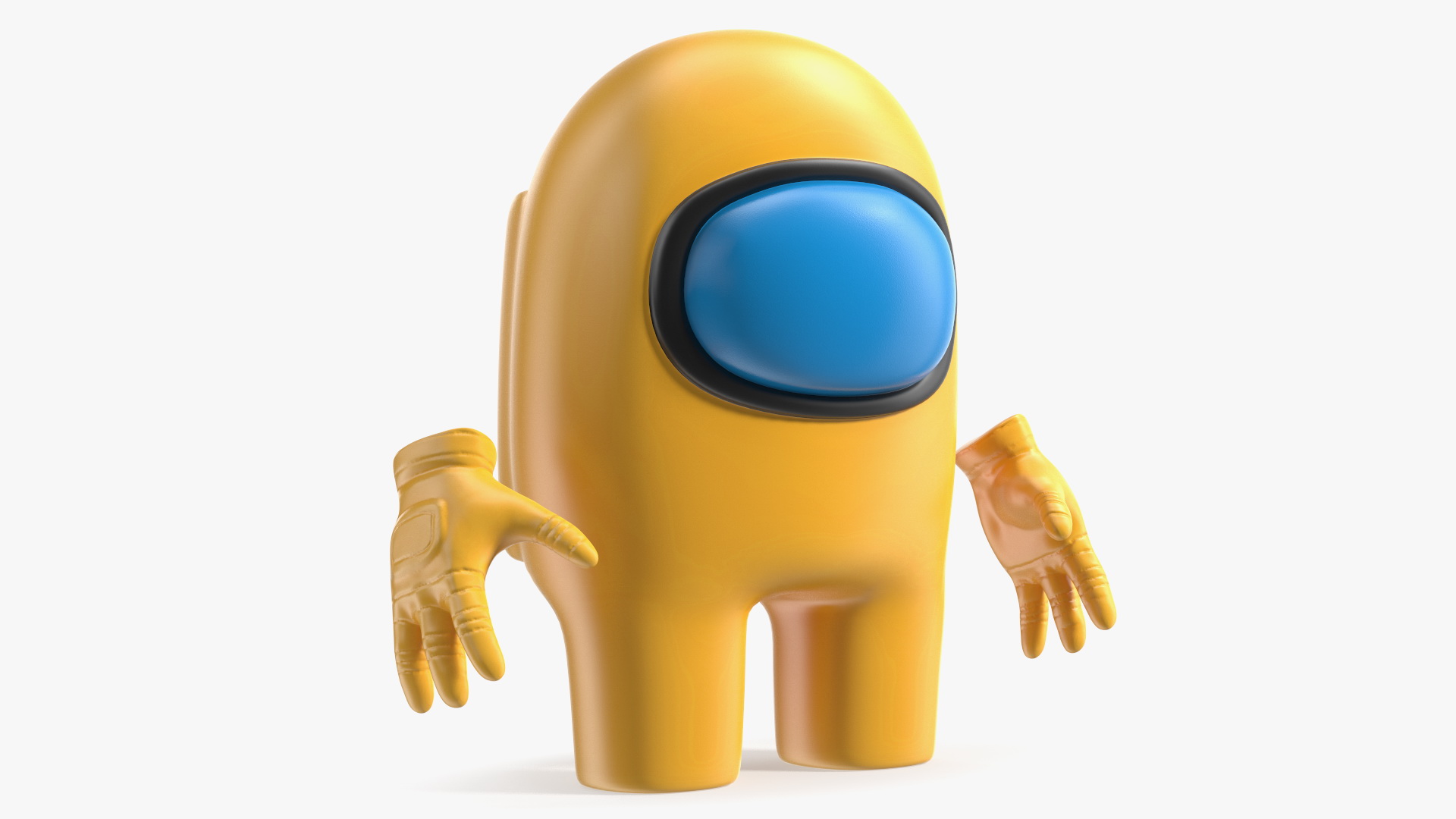 Among Us Yellow Character Rigged 3D