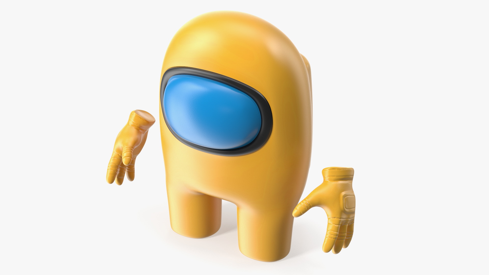 Among Us Yellow Character Rigged 3D