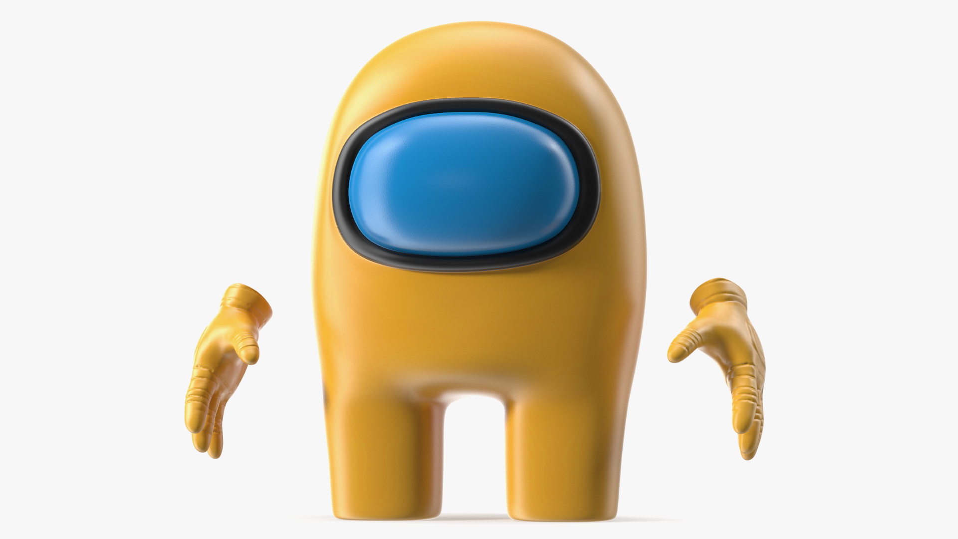 Among Us Yellow Character Rigged 3D