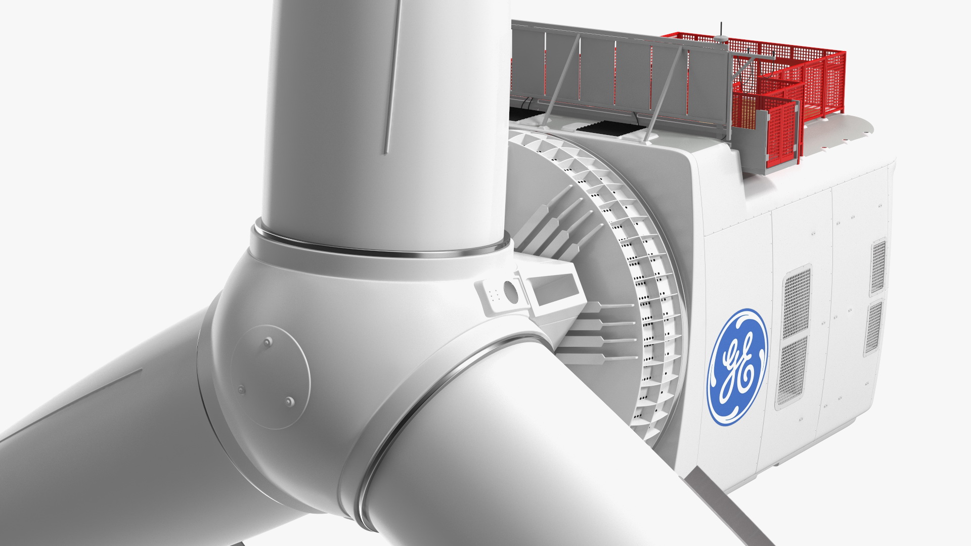 3D General Electric Haliade-X Offshore Wind Turbine model