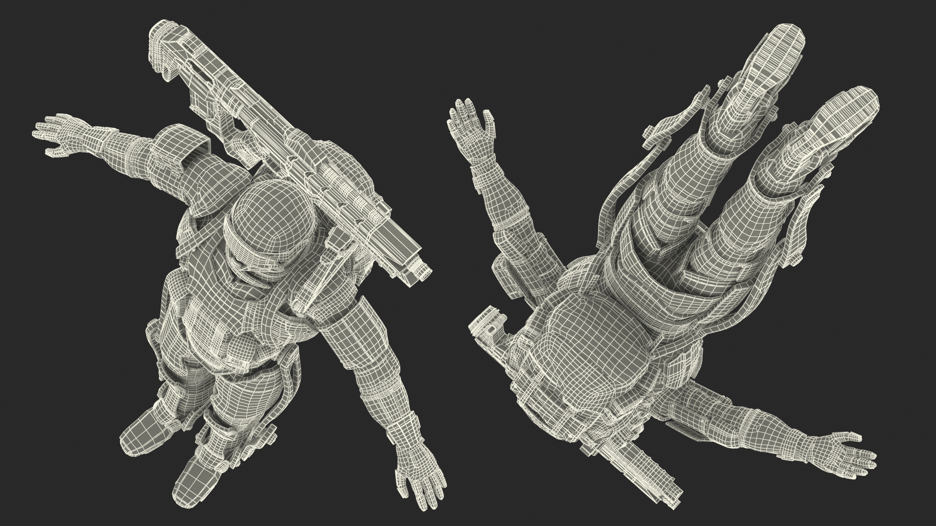 3D Futuristic Exoskeleton Armor model