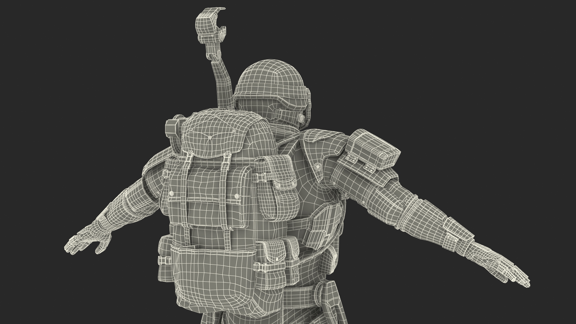 3D Futuristic Exoskeleton Armor model