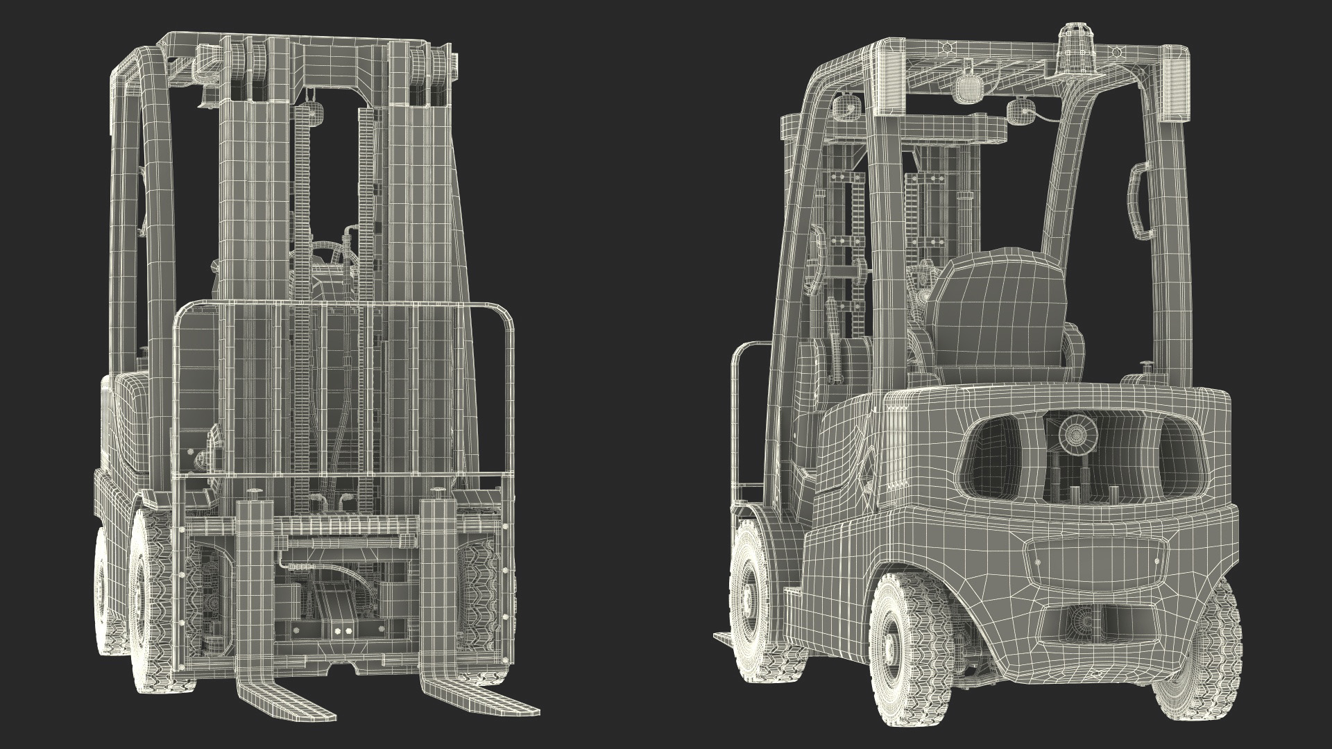 Electric Forklift 3D