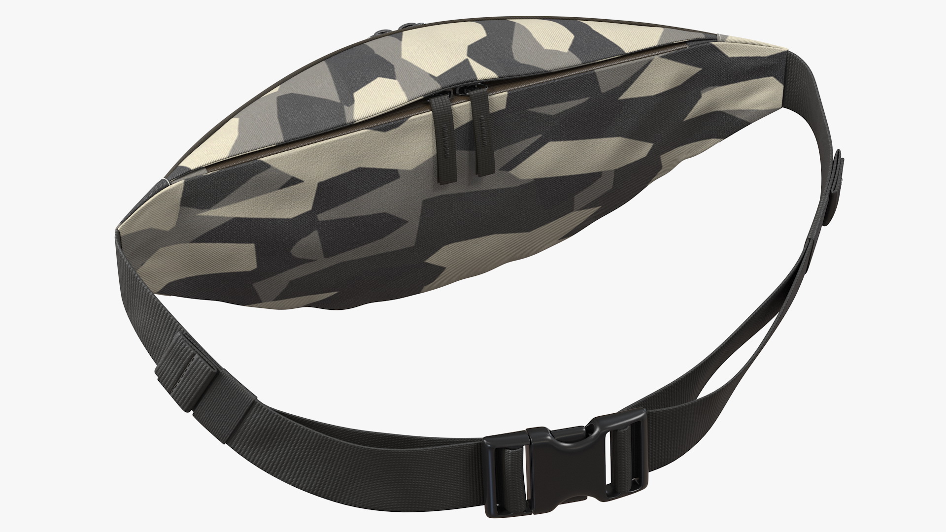 Polyester Waist Bag Camo 3D model