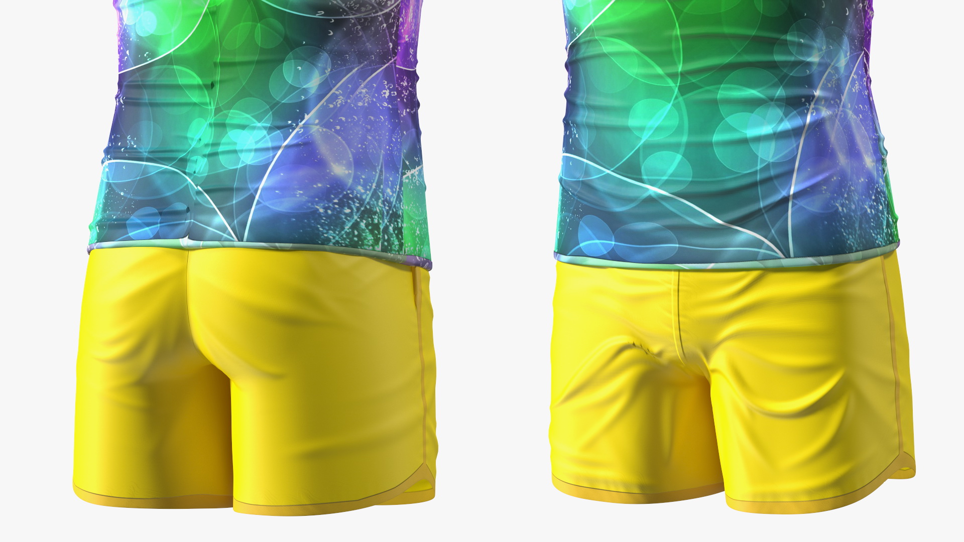 3D Beach Style Clothes Set model