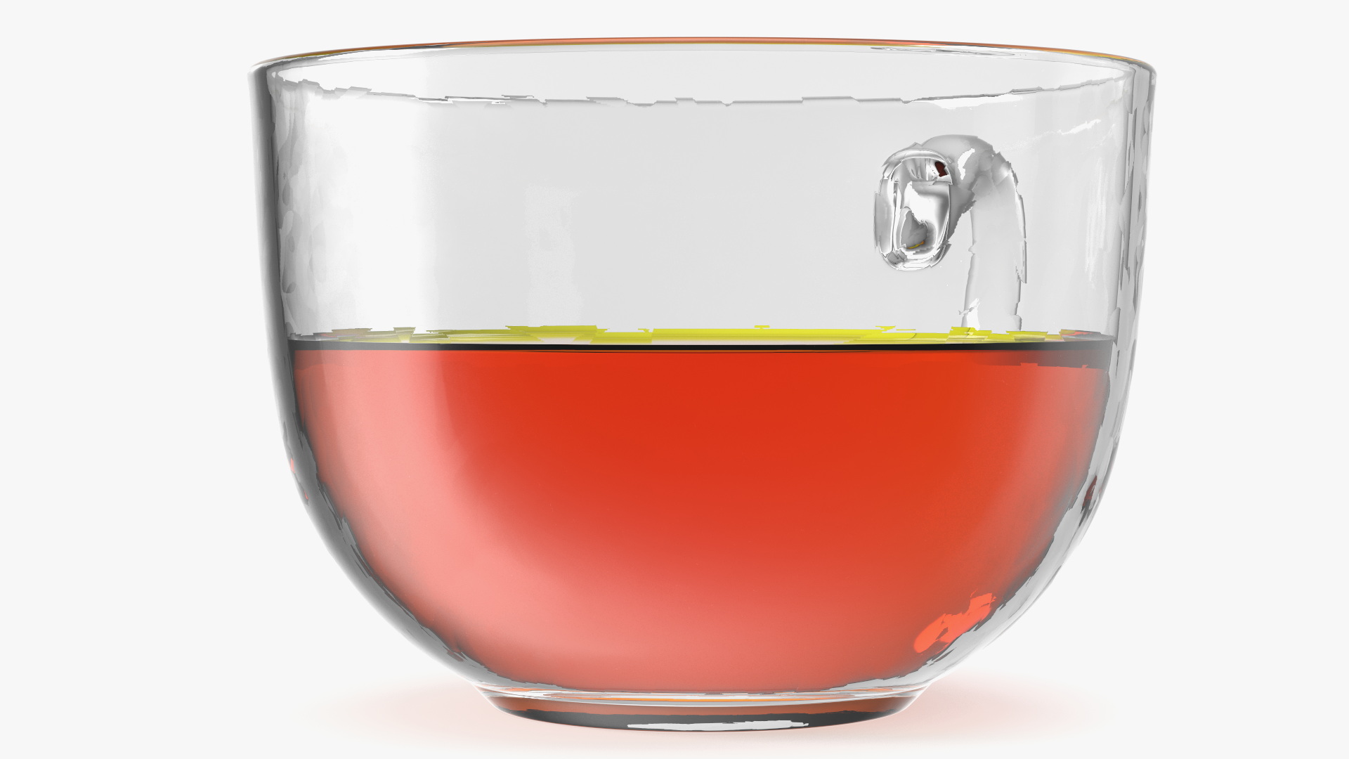 3D Glass Cup Set Half Full model