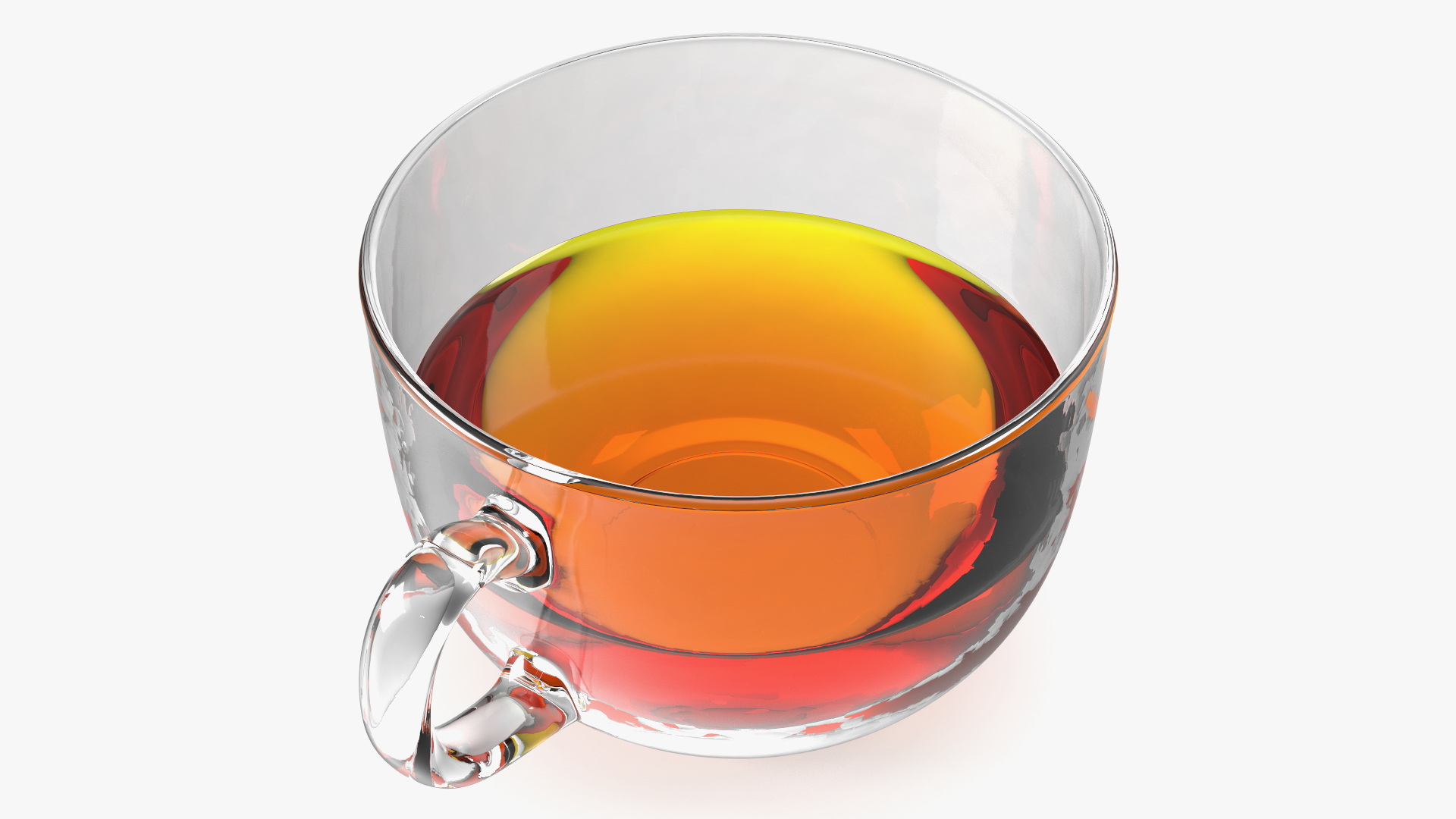 3D Glass Cup Set Half Full model