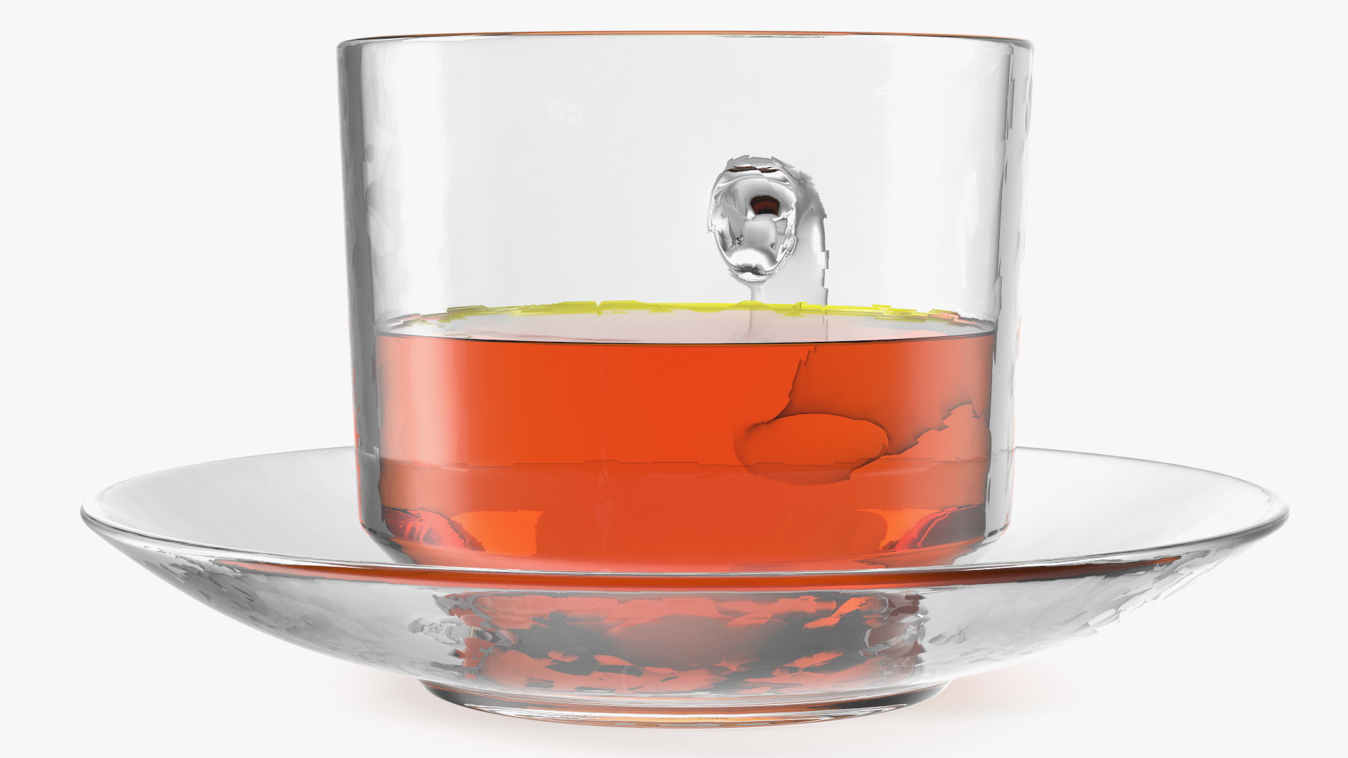 3D Glass Cup Set Half Full model