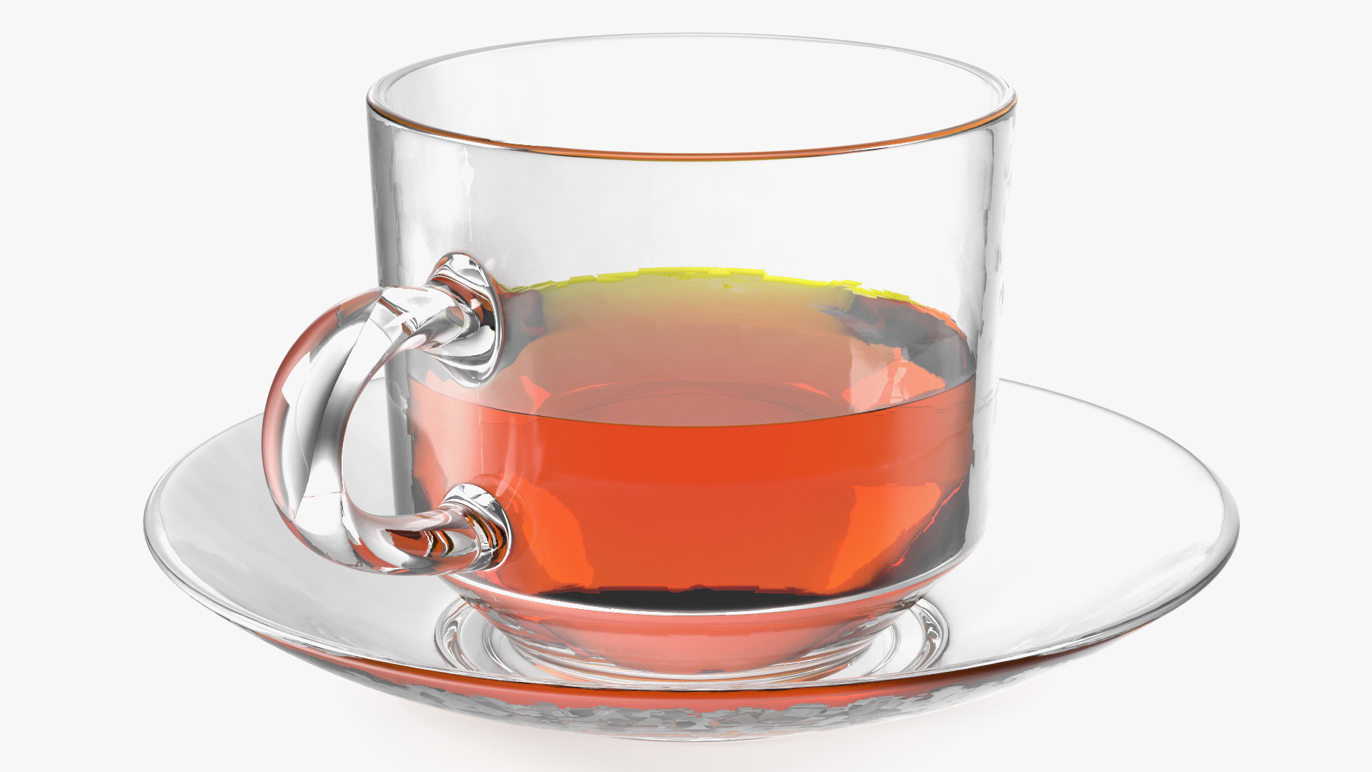 3D Glass Cup Set Half Full model