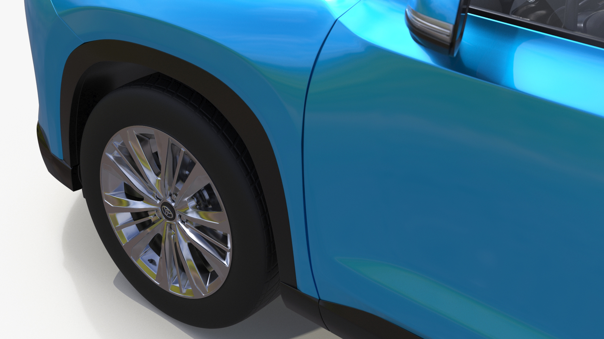 Modern SUV Car Blue 3D model