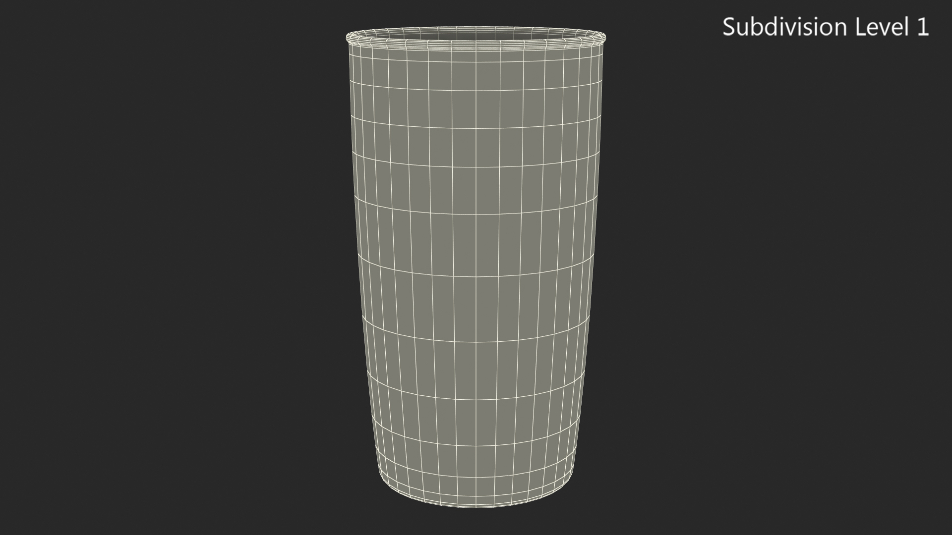 3D Glass of Milk model