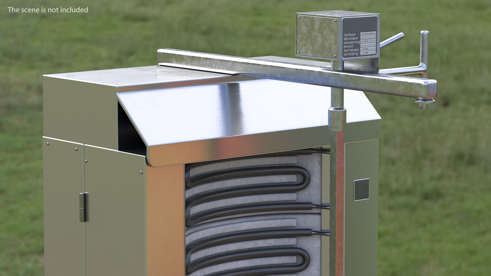 3D Vertical Rotisserie Grill For Doner Kebab