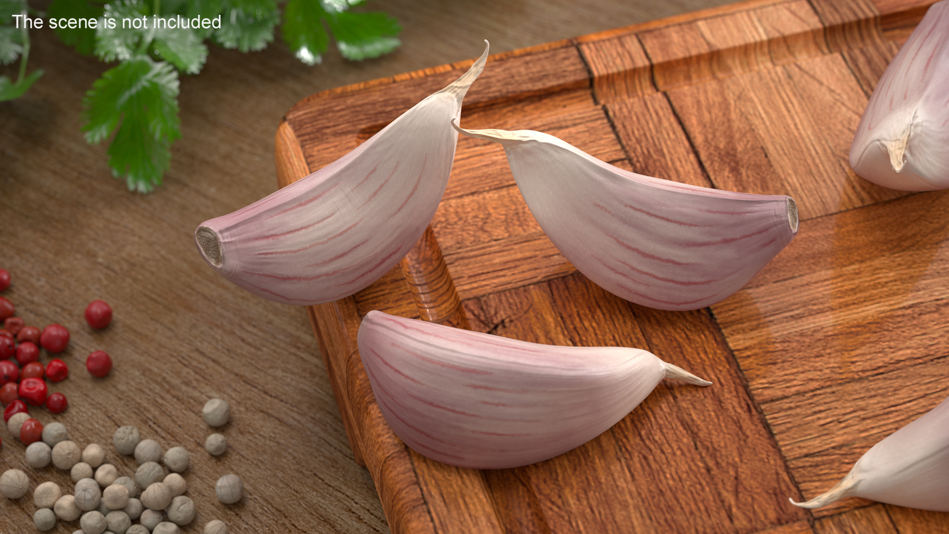 3D Clove Garlic White for 3D Print