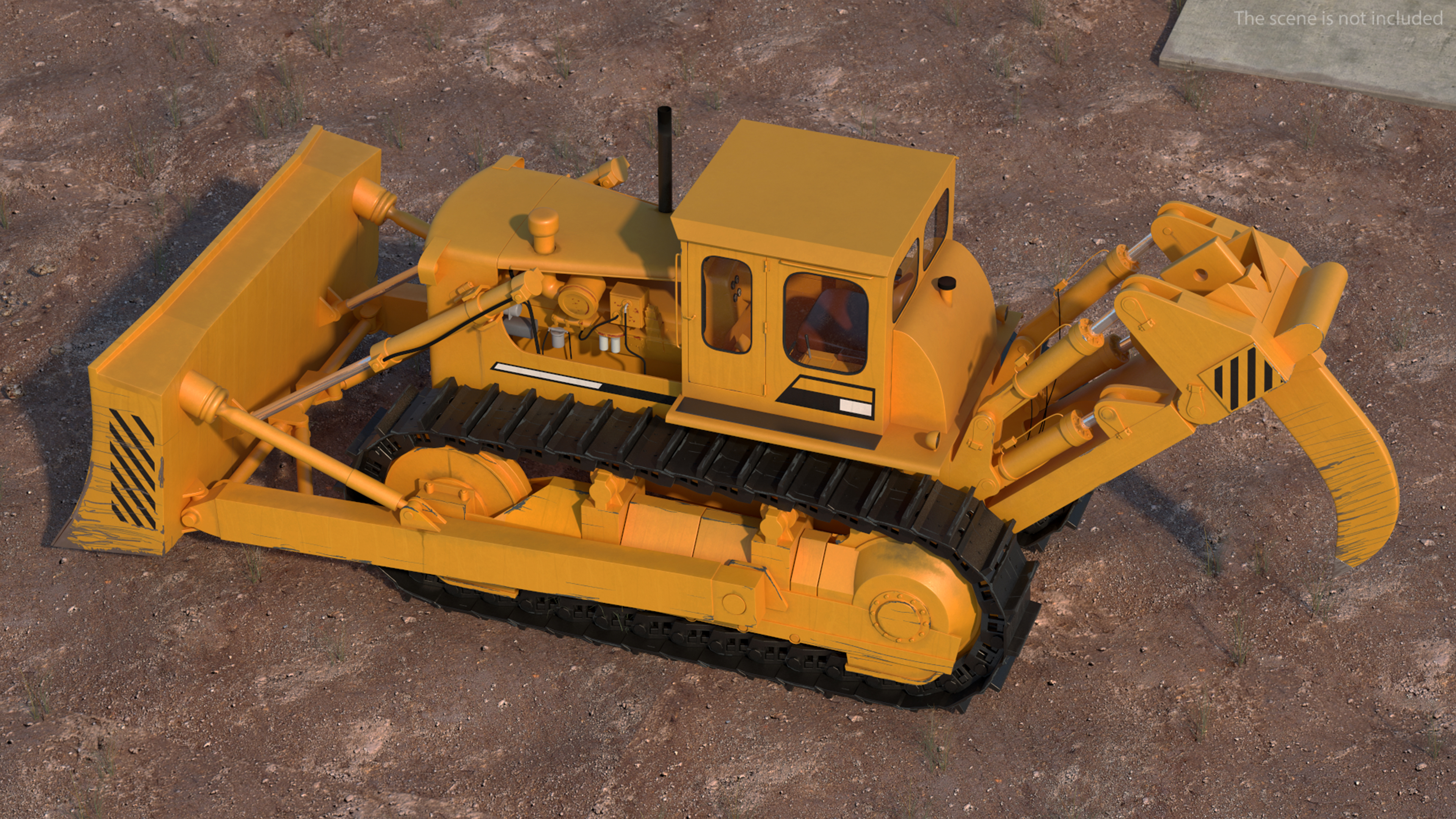 3D model Crawler Dozer Rigged