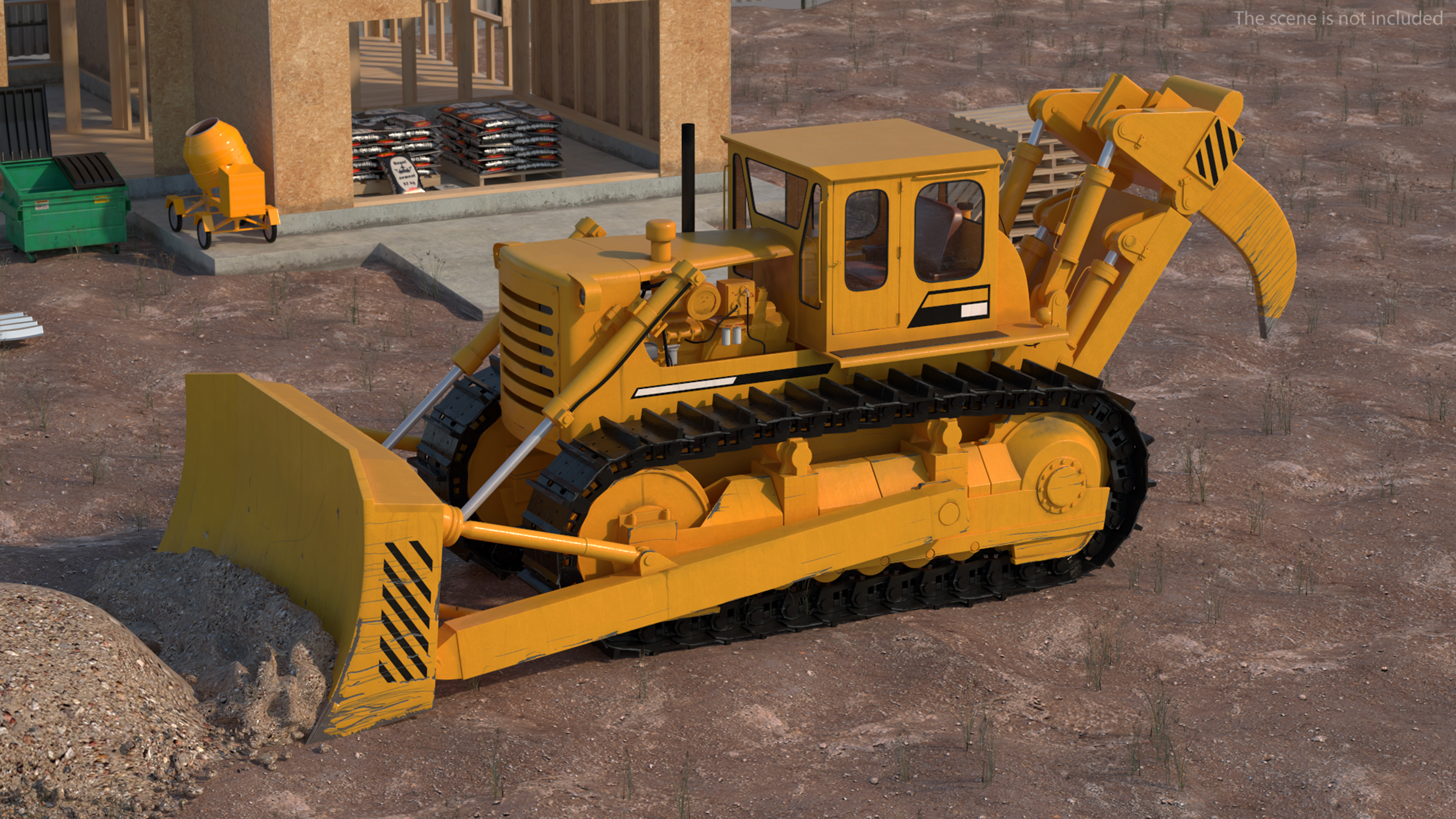 3D model Crawler Dozer Rigged