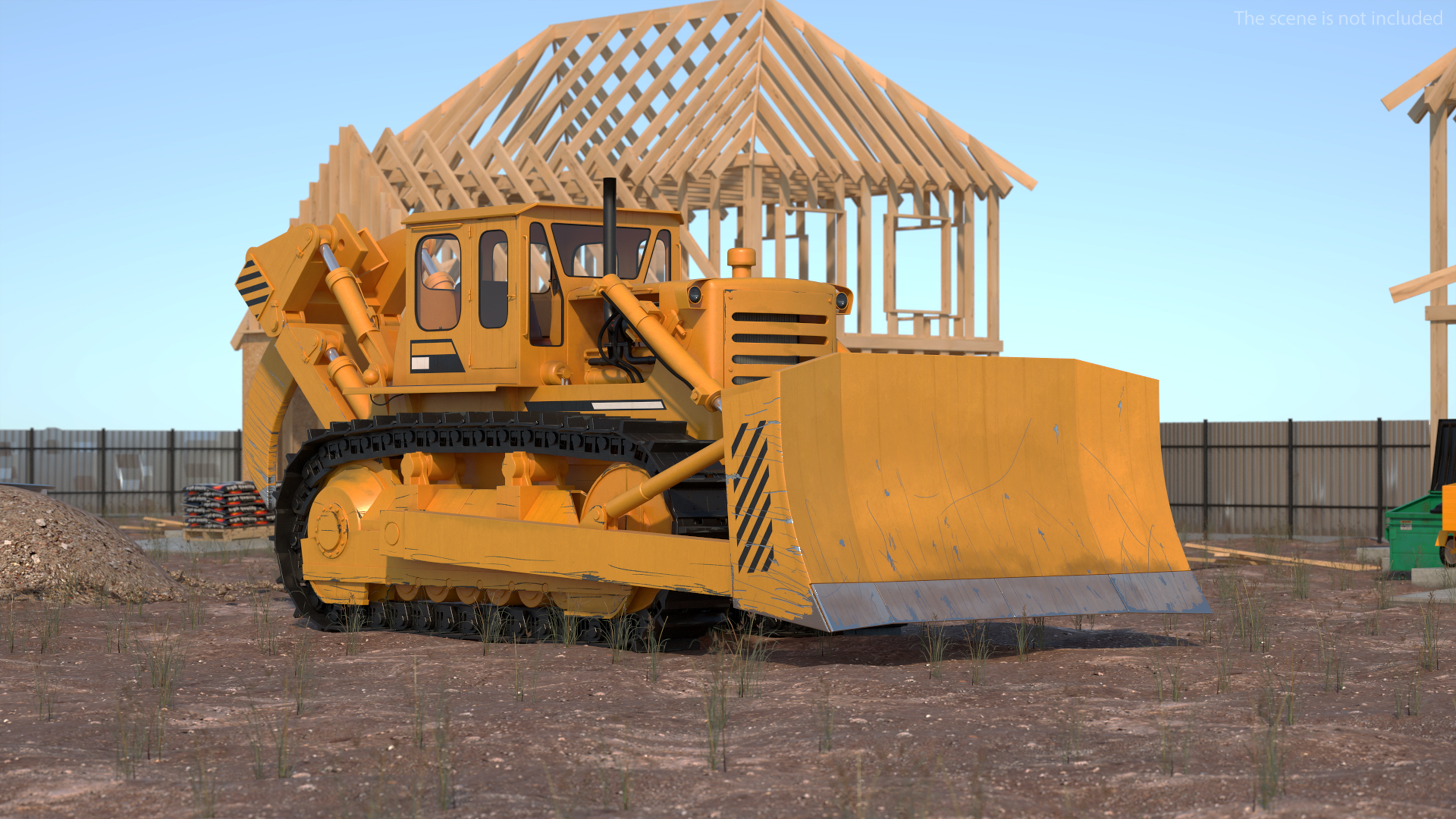 3D model Crawler Dozer Rigged