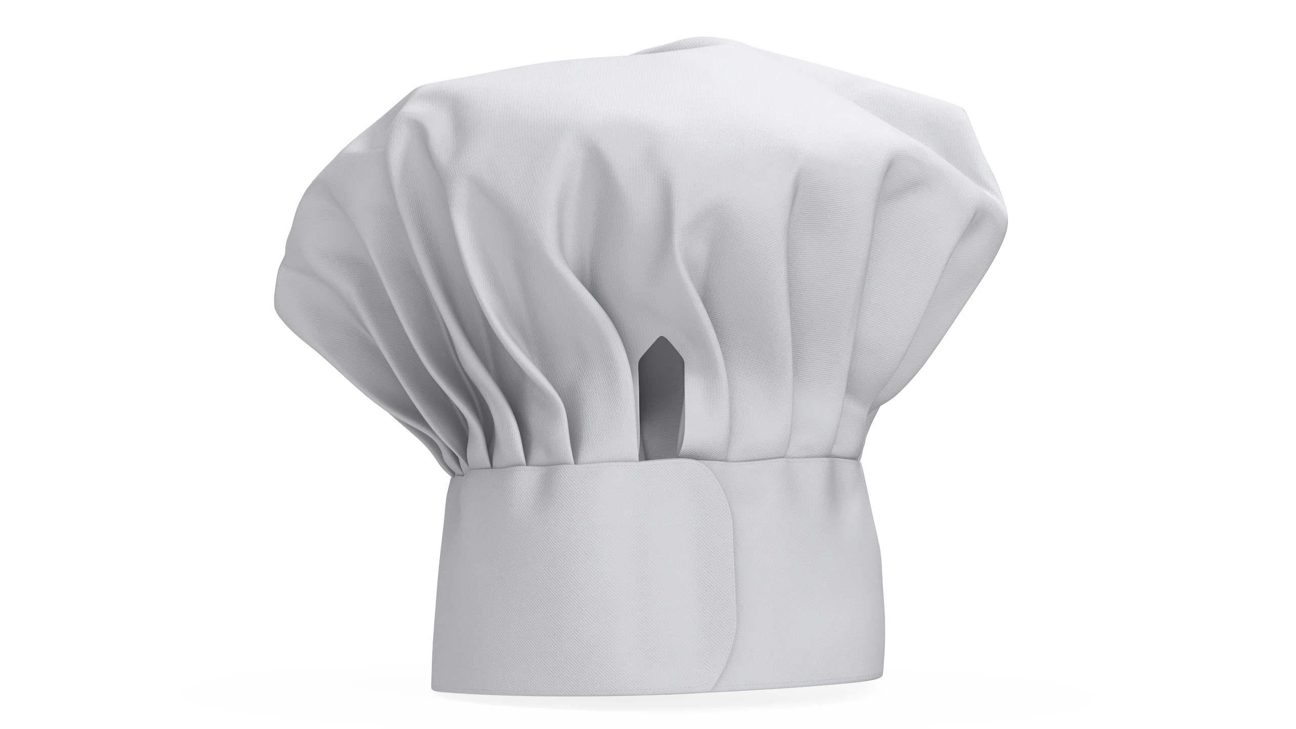 3D model White Puffy Chef Hat