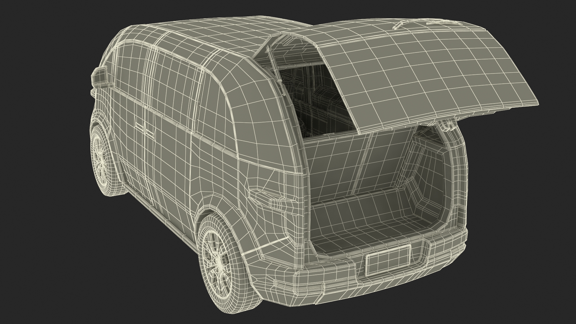 Canoo Lifestyle Vehicle Premium Blue Rigged for Maya 3D