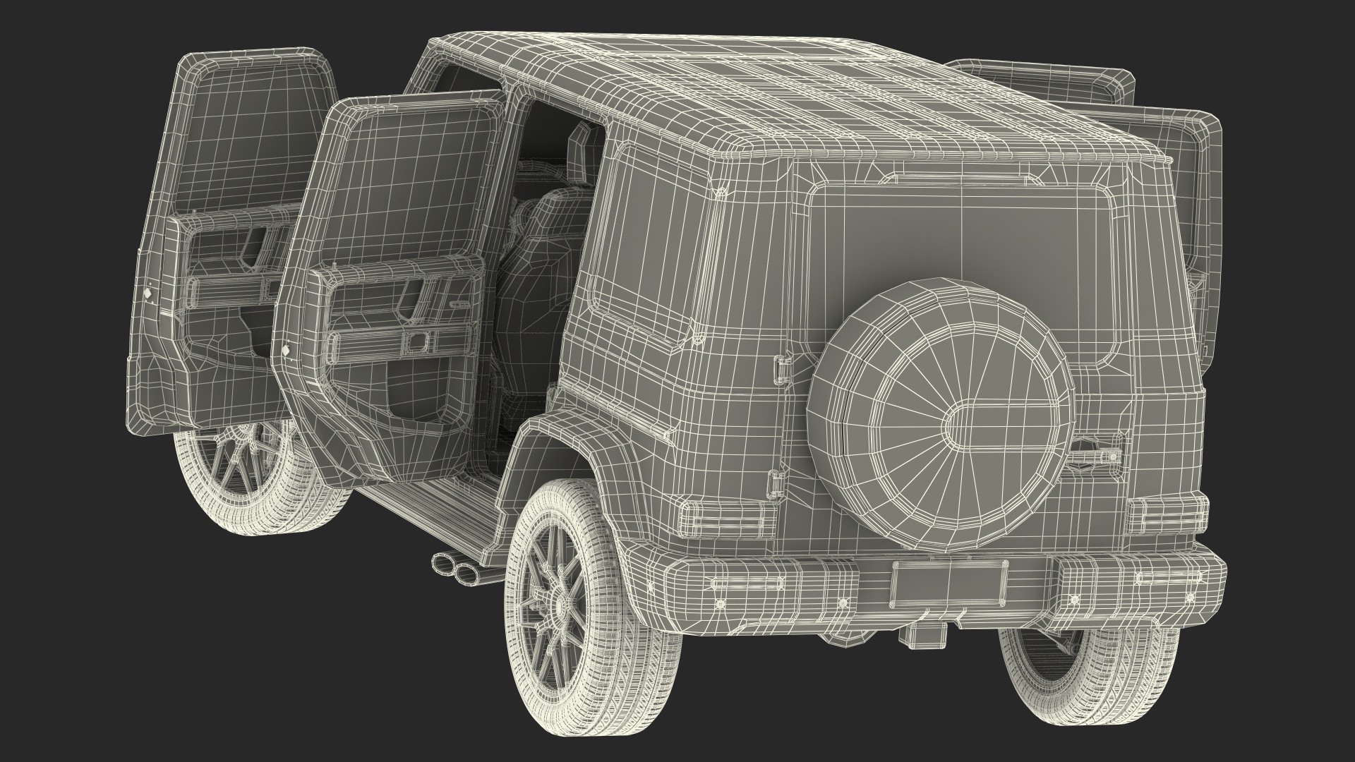 3D model Luxury SUV Generic Rigged