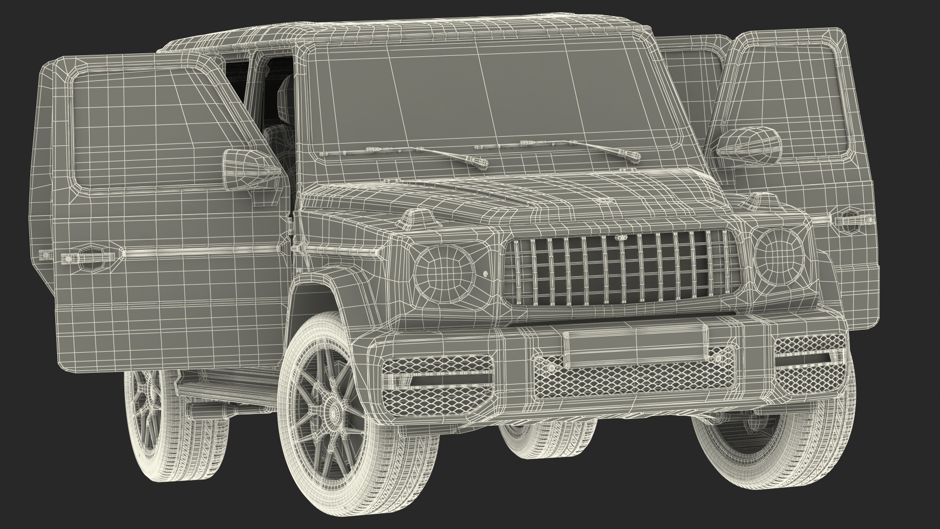 3D model Luxury SUV Generic Rigged