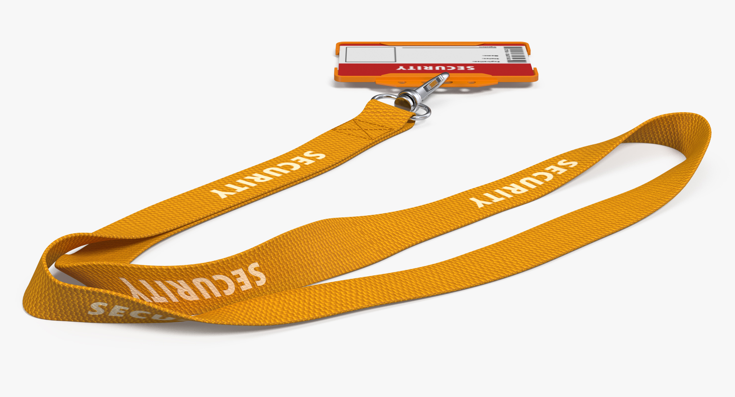 3D Security Lanyard with ID Card Holder