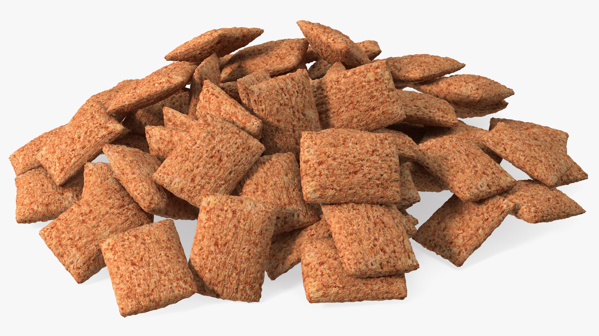 3D model Chocolate Cereal Pillow Flakes Pile